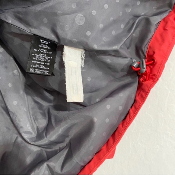 Sims Snowboarding Women’s L Red Hooded Half Zip Windbreaker Jacket - Picture 5 of 9